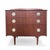 Brown Mid-Century Danish Style Chest of Drawers in Teak Veneer with Brass Handles, 1960s For Sale - Image 8 of 8