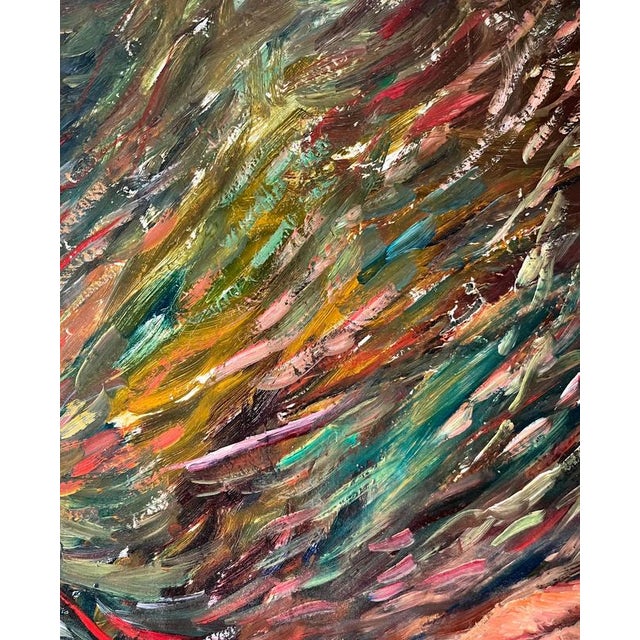 Gold Vivaldo Martini, Self Portrait, Oil on Masonite For Sale - Image 8 of 12