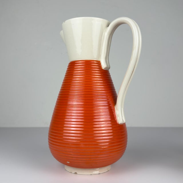 Vintage Water Set from Ceramiche Rometti Umbertide, Italy, 1930s, Set of 6 For Sale - Image 3 of 18