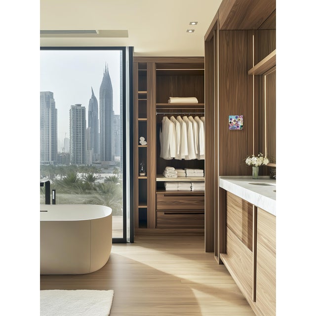 White Cruisin' Beverly - Abstract Colorful Textural City Inspired Collage Original Artwork by Marion Duschletta For Sale - Image 8 of 9