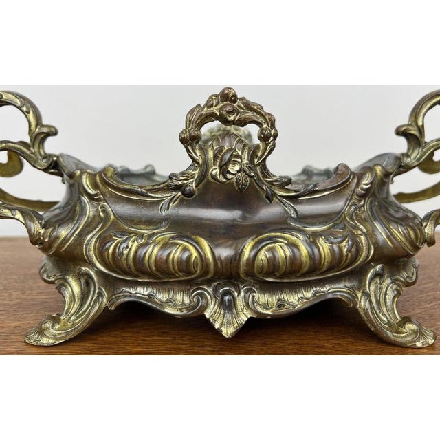 Vintage French Ornate Jardiniere For Sale - Image 4 of 13
