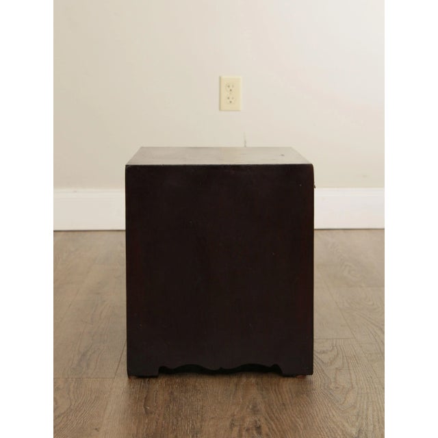 Wood Vintage Korean Elm & Brass Valuables Chests - A Pair For Sale - Image 7 of 13