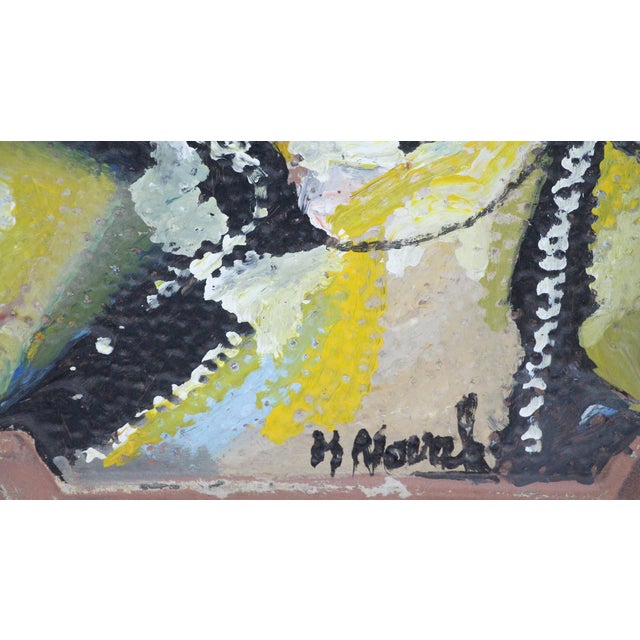 2010s Abstract Colorful Mladen Novak Hammered Tin Panel For Sale - Image 5 of 6