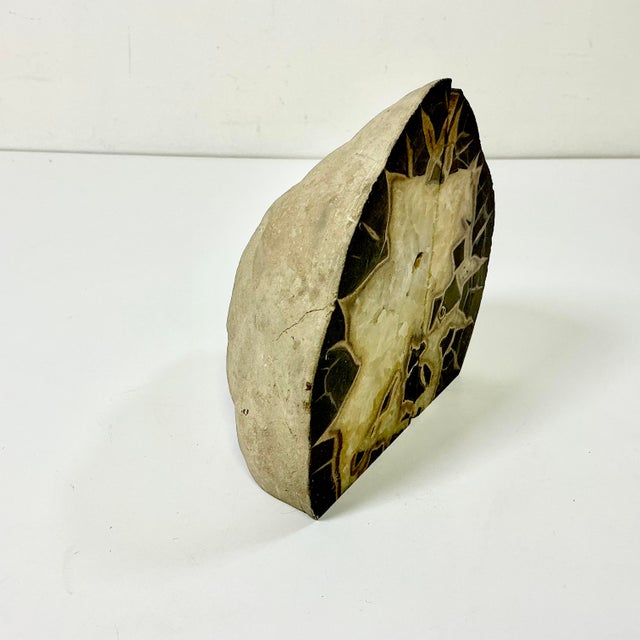 Mid-Century Abstract Geometric Boho Chic Septarian Stone Bookends - A Pair For Sale - Image 9 of 16