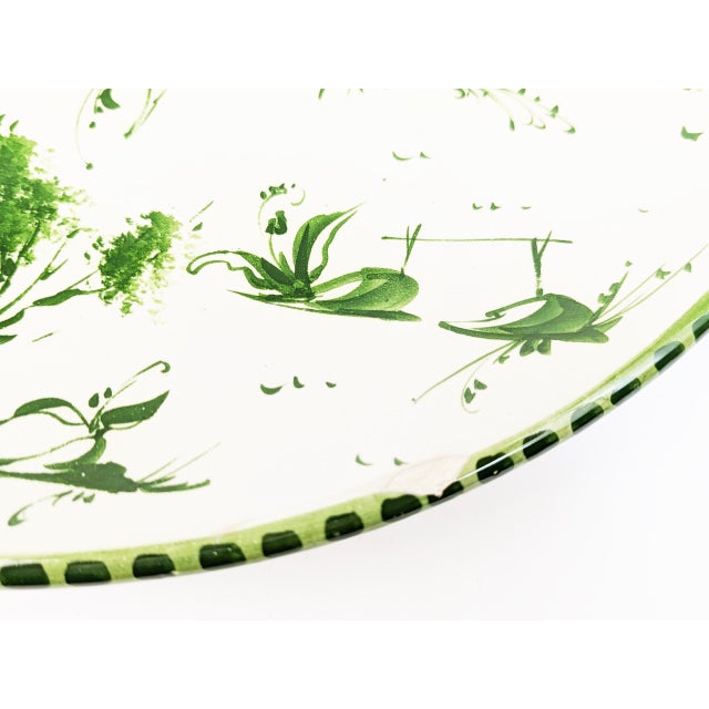 Large Italian Levantino Wall Ceramic Plate from Albisola or Savona District For Sale - Image 6 of 9