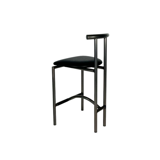 Metal Vintage Post Modern Rodney Kinsman "Tokyo" for Bieffeplast Style Barstools - Set of Three For Sale - Image 7 of 17