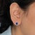 Elegant 2.1 carat AAA tanzanite studs showcasing rich blue-violet hues with striking clarity and brilliance. Set in solid...