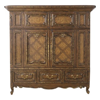 Marge Carson Continental Style Bedroom Armoire For Sale