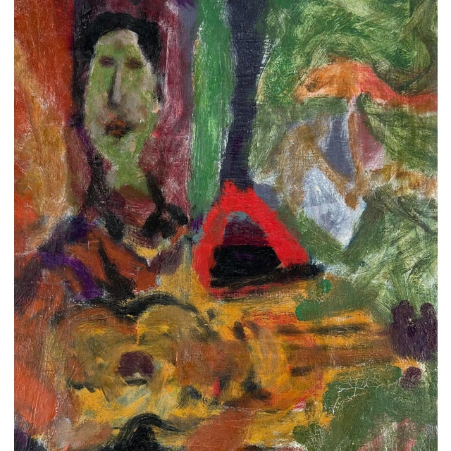 Abstract Expressionism Mid Century Abstract Expressionist Guitarist Figurative by Norman Rubington For Sale - Image 3 of 6