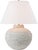 Transitional Marie Flanigan by Visual Comfort Signature Avedon Medium Table Lamp in Plaster White Rattan with Linen Shade For Sale - Image 3 of 3