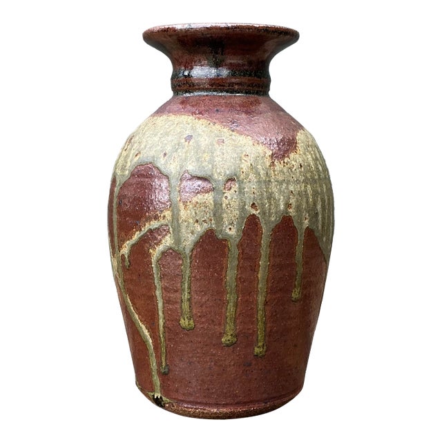 Vintage Original Studio Pottery Vase For Sale