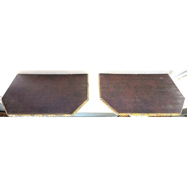 Sculpture Materials Monumental Vintage Plaster Wall Brackets With Prince of Wales Feather Details- A Pair For Sale - Image 7 of 12