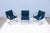 Ludwig Mies Van Der Rohe Brno Flat Bar Chairs in Blue Fabric by Gordon, Set of 3 For Sale - Image 10 of 18