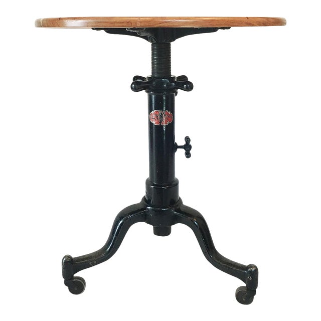 Cast Iron Industrial Table For Sale