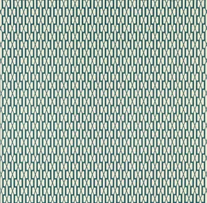 Schumacher X Veere Grenney Belvedere Wallpaper in Peacock Blue