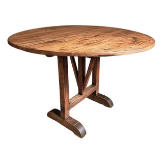 Antique French Folding Wine Table, 1890s For Sale