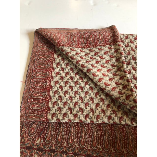 Islamic Vintage Paisley Throw From Persia For Sale - Image 3 of 6