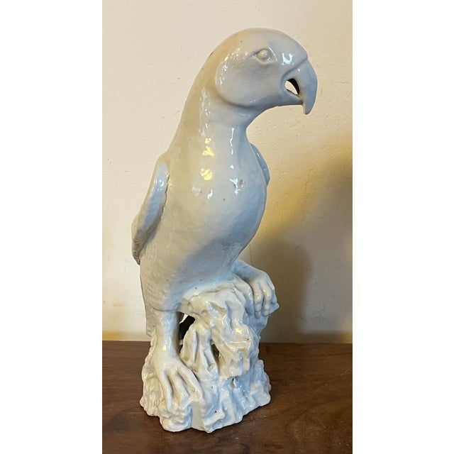 Antique 18th Century Chinese Blanc De Chine White Porcelain Parrot For Sale In New York - Image 6 of 18