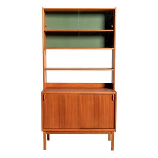 Bookcase with Glass Cabinet by Bertil Fridhagen for Bodafors, 1960s For Sale