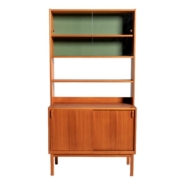 Bookcase with Glass Cabinet by Bertil Fridhagen for Bodafors, 1960s For Sale