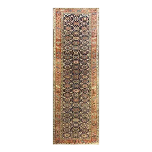 Late 19th Century Antique Persian Tribal Bijar Halwai Rug