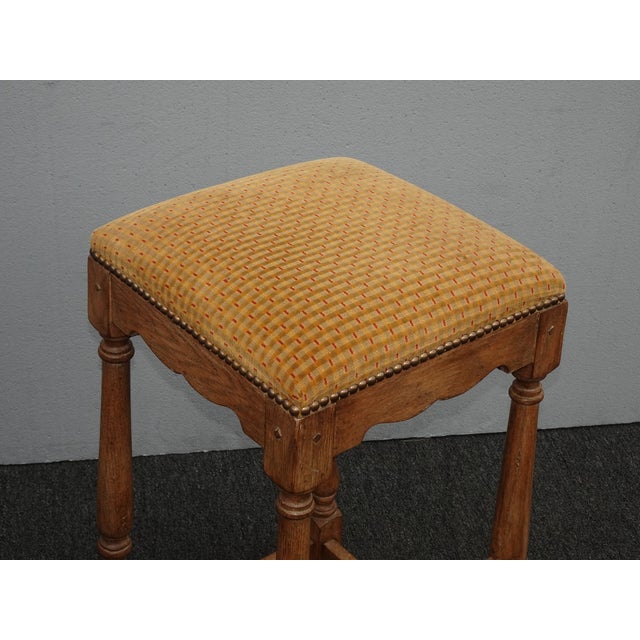 Set of Four Vintage Minton Spidell French Country Gold Bar Stools