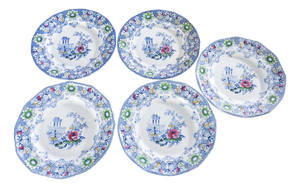 Set of 5, Mid 19th Century "Cleopatra" Transferware