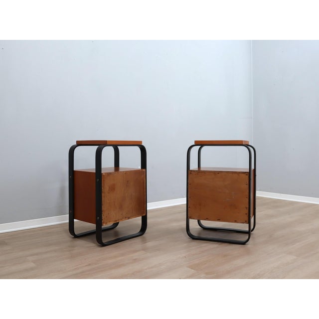 Nightstands attributed to Giuseppe Pagano for Pogatschnig, 1940s, Set of 2 For Sale - Image 4 of 16