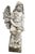 Transitional 2 Sitting Angels With Wreath Garden Figurines, Mid-20th Century For Sale - Image 3 of 4