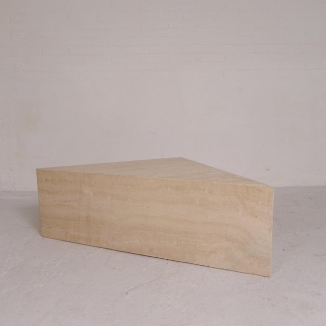 This table is handmade from beautiful smooth travertine. The table can be placed in various positions. At the location of...
