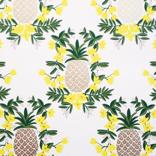 Rifle Paper Co. Pineapple Wallpaper - 1 Roll For Sale