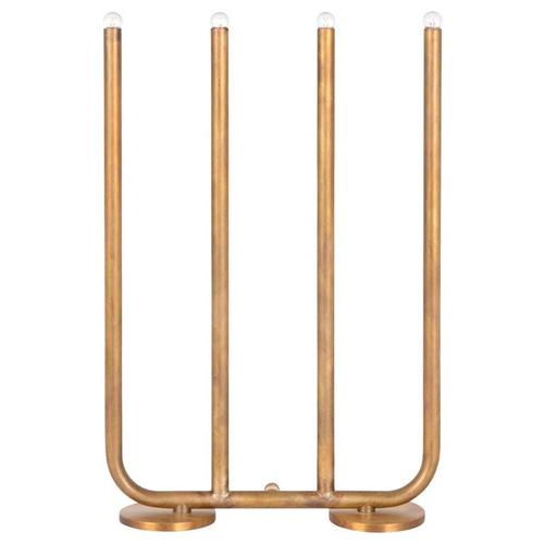 Metal Raw Brass December Table Lamp by Sabina Grubbeson for Konsthantverk For Sale - Image 7 of 7