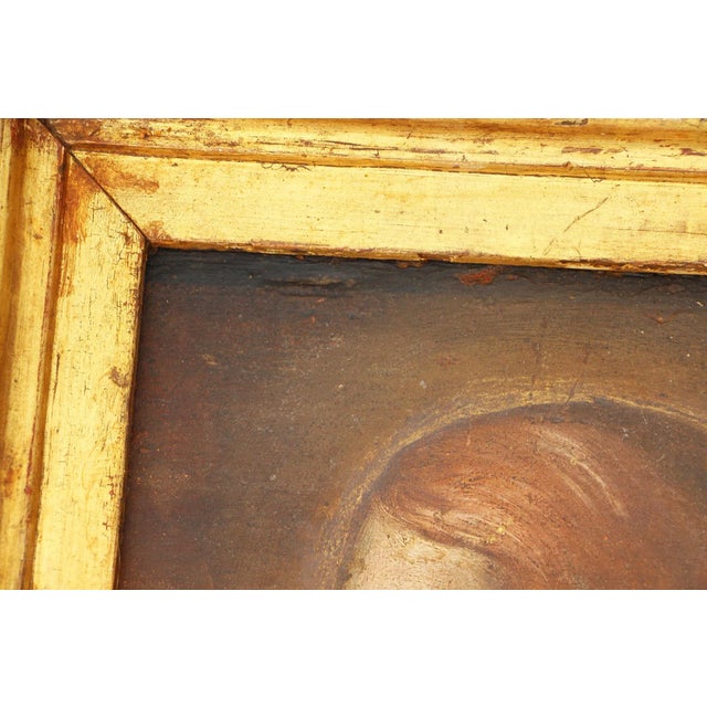 17th Century Baroque Mary Magdalene Painting, Oil on Wood, Portuguese For Sale - Image 6 of 12