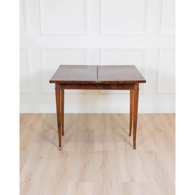 Directoire 1800 Walnut Burl Gaming Table For Sale In Atlanta - Image 6 of 12