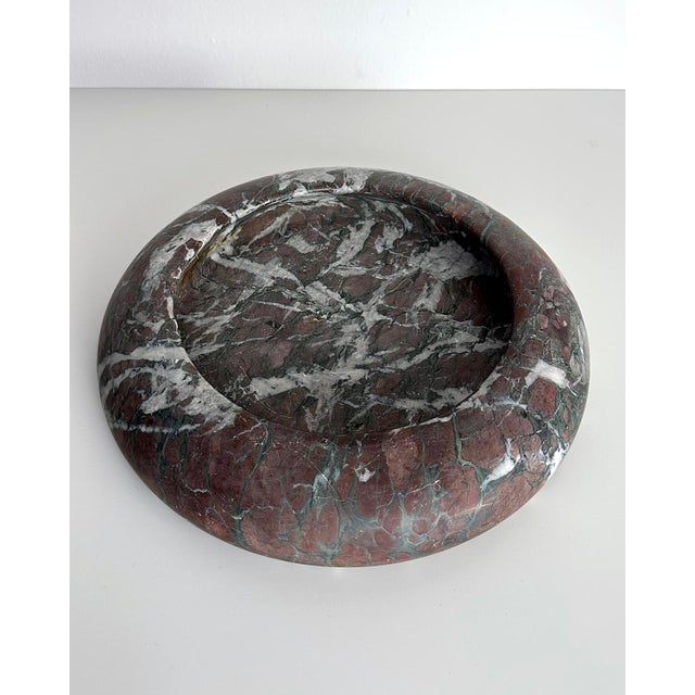 Italian Red Marble Rounded Edge Catchall For Sale In New York - Image 6 of 11