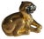 1970’s Gold Ceramic Lounging Leopard For Sale - Image 4 of 9