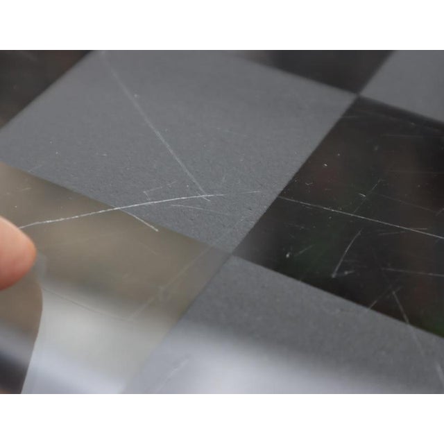 Vintage Italian Glass-Wood and Metal Dining Table For Sale - Image 17 of 18