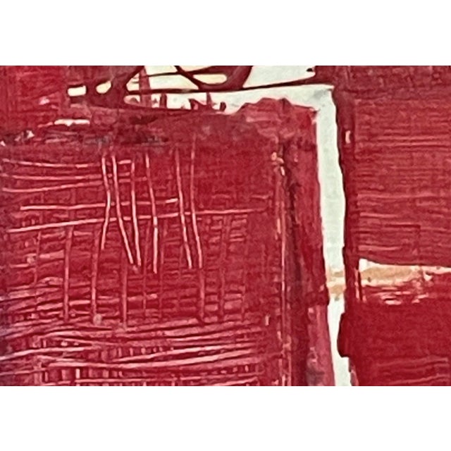 2020s Monochrom Over Size Abstract Modern Red Painting For Sale - Image 5 of 5