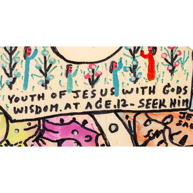 American Howard Finster "A Witness of Jesus", 1991 For Sale - Image 3 of 7