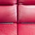 Modern Red Leather 3-Seat Sofa With Cushioned Armrests For Sale - Image 11 of 12