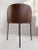 Set of four mid century modern style dining chairs. Studio made.
