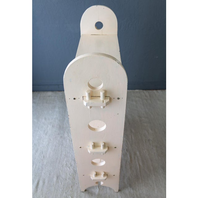 Arts and Crafts Painted Bookshelf With Roycroft Style Peg Construction For Sale - Image 13 of 18