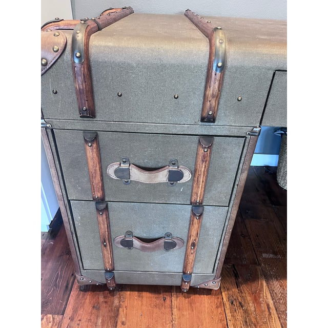 2010s Restoration Hardware (Rh) Richards Trunk Desk, Designed by Renowned British Designer Timothy Oulton For Sale - Image 5 of 7