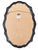 Wood Large Cast Metal Oval Cartouche Mirror,, Silver-Gilt & Celedon For Sale - Image 7 of 12