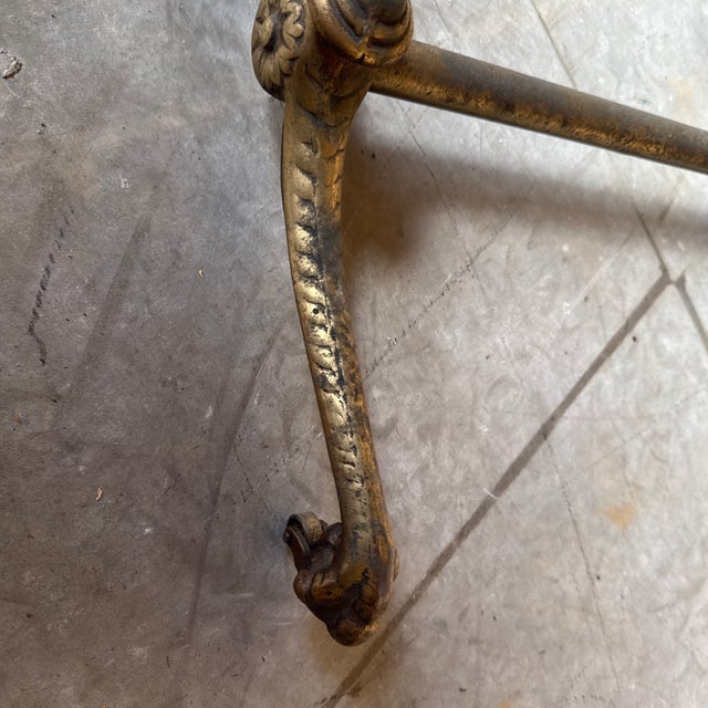 Mid 20th Century Ar Swenson Brass Adjustable Paw Footed Desk Table For Sale - Image 5 of 12
