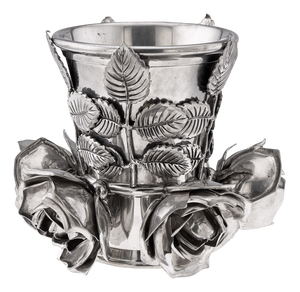 Late 20th Century Italian Pewter Wine Cooler by Piero Figura for Atena, 1980s