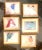 Collection of small framed reproduction prints by Native American Artist R.C. Gorman. Artwork is framed and depicts a...