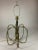 Late 20th Century Oversized Brass Sculptural Loop Table Lamp With Shade For Sale - Image 4 of 11