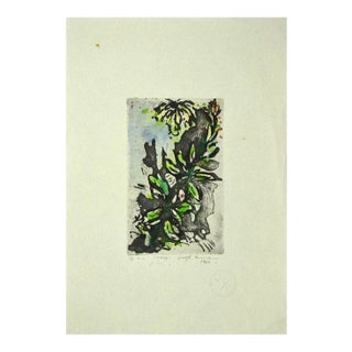 Guelfo Bianchini - Flowers - Etching on Paper - 1961 For Sale