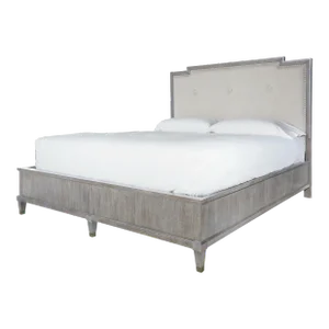 Transitional Carnegie Harmony Bed w/ Panel Footboard 6/6, Gray